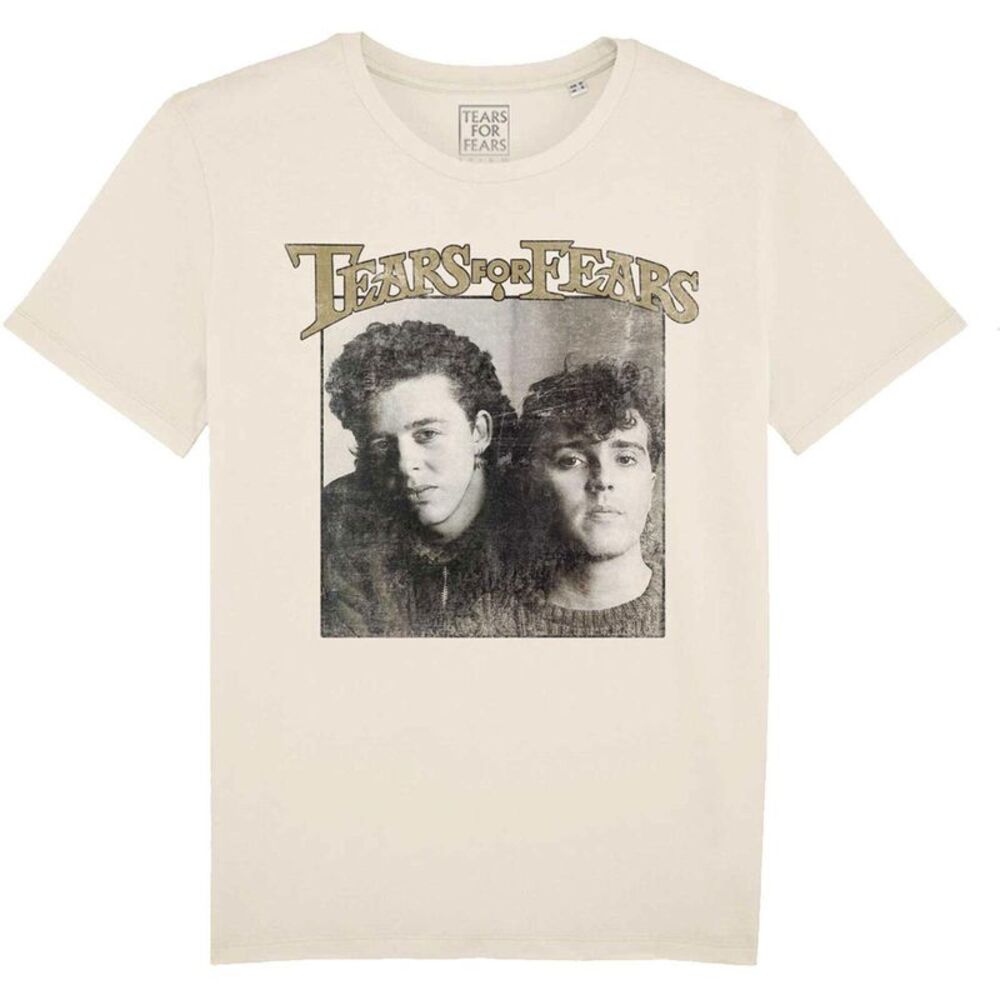 Tears For Fears Unisex Adult Throwback Photo T-Shirt / Natural